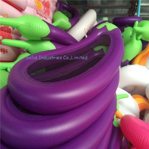 Inflatable Eggplant Lounger chair pool,Air Mattress with Mesh Pool Float