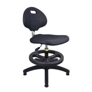 Black PU Foam Anti Static Lab Chair Esd Lab Chair With Backrest