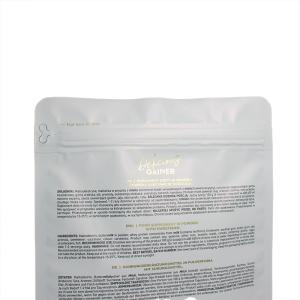 Custom Flat Bottom Bag Vegan Protein Powder Heat Seal Stand Up Pouches