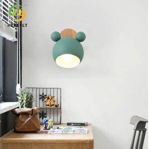 Nordic Creative Macaron Wall Lamp Simple Mickey Log Cartoon Children'S Room