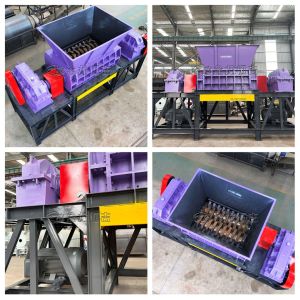 5.5 kW Power 2800 kg Weight Metal Shredder with Six-Fold Seal Double Shaft