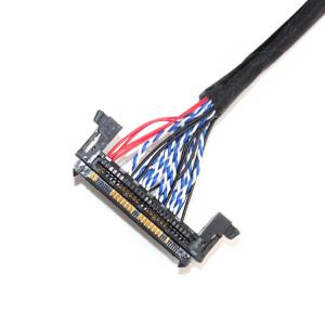 26AWG Lcd LVDS Cable Assembly 1.0mm Pitch JAE Fix-30ssl-Hf To Df13 EDP