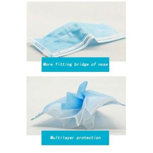 Hypoallergenic Disposable Surgical Face Mask With Adjustable Nose Piece