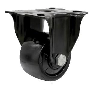 China 3 Inch Heavy Loading Black Electro Plated Rigid Nylon Casters Wheel on sale