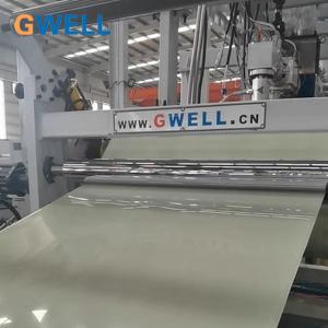 PC sheet Extrusion Line Plastic Sheet Extruder Machine 750kg/H