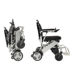 China Portable Lightweight Motorized Folding Wheelchair With Patented Design on sale