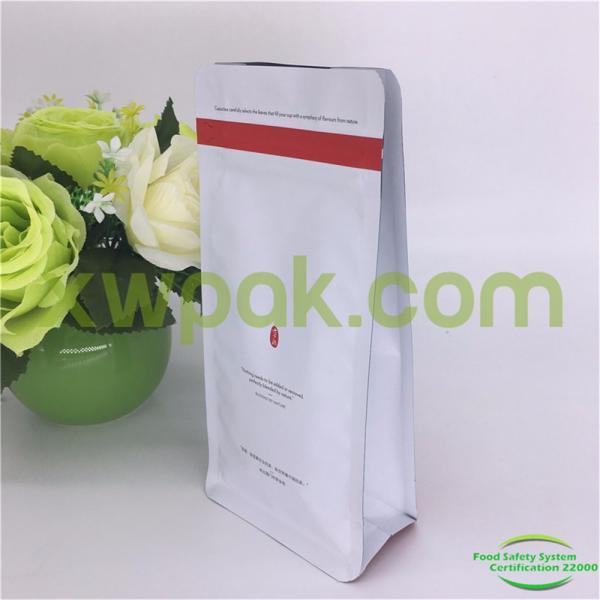 Quality Custom Printed Flat Bottom Gusset Bags , Stand Up Aluminium Foil Flat Bottom Pouch wholesale