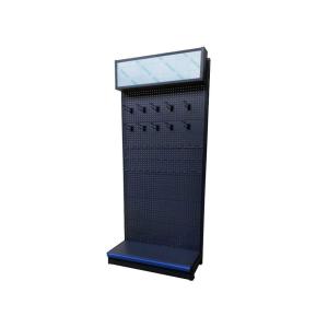 single side rack with light box supermarket shelves