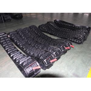 Kubota Type Combine Harvester Rubber Track , Hydraulic Control CAT Rubber Tracks