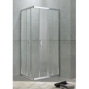 China 6 mm Glass Square Shower Enclosure with Aluminum Frame and Zinc Handle on sale