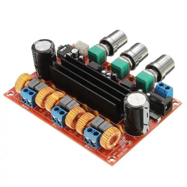 50Wx2 2.1 Channel TPA3116D2 Audio Amplifier Module for DC12-24V Input XH-M139