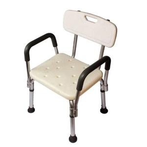 Cheap Conveniently Aluminium Fold Up Shower Seat For Disabled 56*43*73cm Water Resistant for sale