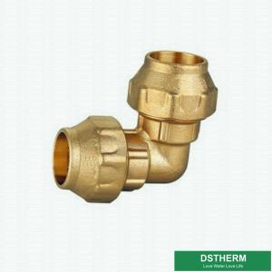 Female Wall Plated Threaded Elbow Screw PE Fittings Brass PE Compression