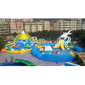 Inflatable Large Pool Water Park Inflatable Water Park With Swimming Pool Slide