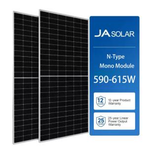 Cheap JA Solar System Plate Mono Panel 590W 595W 600W 605W 610W 615W at 22.80% Panel Efficiency for sale