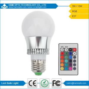 Cheap RGB LED Bulb light 16 Colors changing 3W IR remote E27 RGB LED bulb light AC85-265V for sale