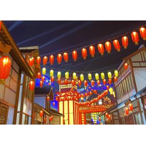 Golden Chinese Style Architectural Lantern Display For Large Exhibition
