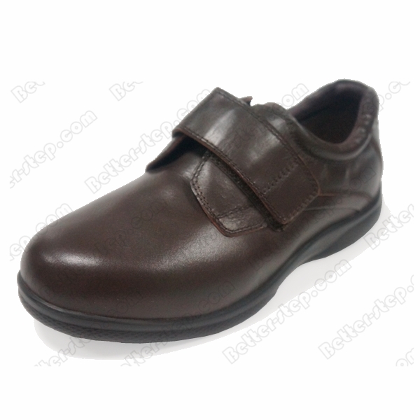 Better-step Leather Dibaetic Shoes For Men,Soft Lining and Durable Outsole,Fully