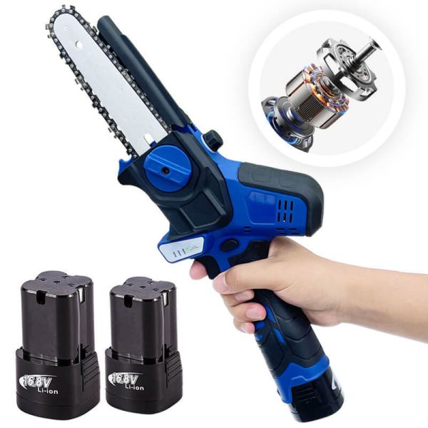 Factory Wholesale Handheld Electric Chainsaw 48V 6" 8" Cordless Chain Saw Wood