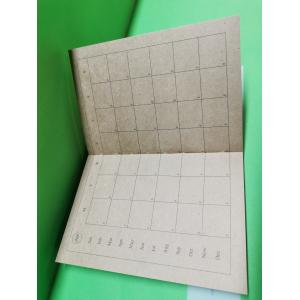 Wooden Color Art Paper Custom Printed Notebooks Sewing Binding Notebook Printing