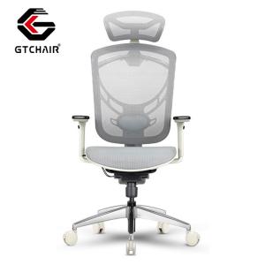 High Back Executive Mesh Office Chairs With Headrest Ergonomic Lumbar Support