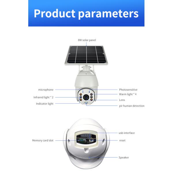 WiFi/4G Network Supply Mode Solar Flood Light With CCTV Camera For Outdoor Lighting