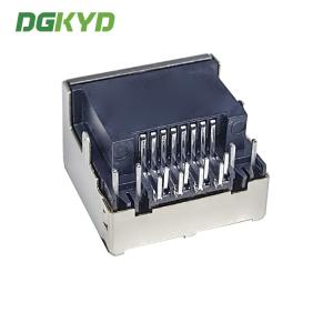 KRJ-CB4.2YGZNL Metal Shielded Dip Low Profile Rj45 Jack SMT