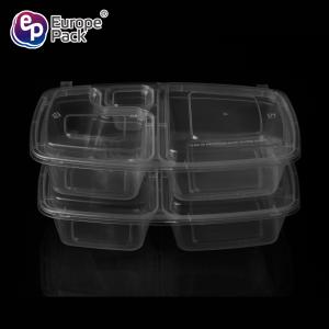 PP packaging box plastic box take-out food box 2 compartments