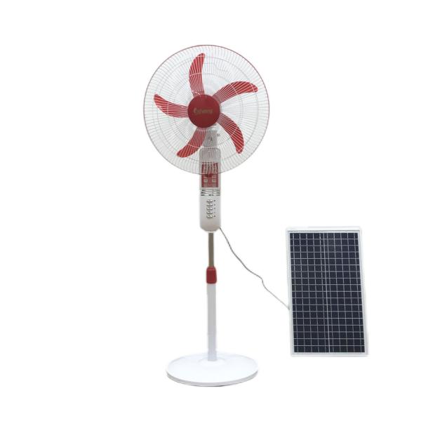 16 / 18 Inch 12V DC Powered Fans Rechargeable Solar Powered With Batteries And Led Light