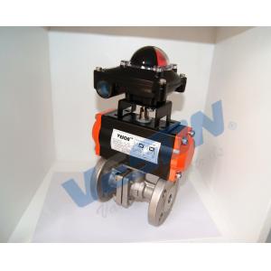 Water Media Pneumatic On Off Valve Pneumatic Control Valve With Limit Switch