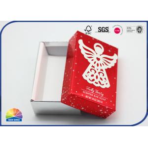 Silver Paper Cardboard Box Present Packaging Customized UV Print