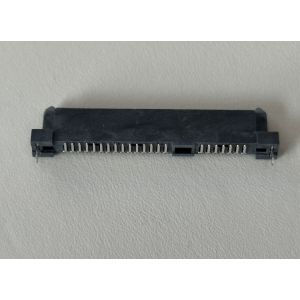 SATA 22Pin PCB Connector 1.27mm Pitch Right Angle Socket, Gold-Plated Contacts,