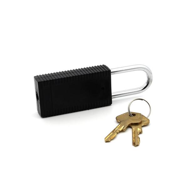 Quality ABS  Lock Out Tag Out Locks , Master Lock Lockout Locks Steel Shackle Black Color wholesale