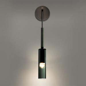 Copper Crystal Wall Lamp Creative Glass Bottle Design Parlor Bedroom Bedside led