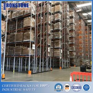 Back-to-back Double Deep Metal Steel Rack For Medium Volume Cargoes