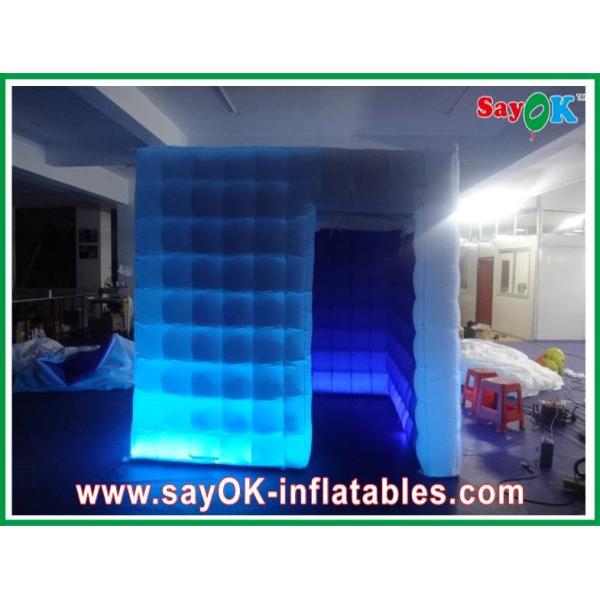 Kids Photo Booth One Door Inflatable Photobooth 210D Oxford Cloth With Led