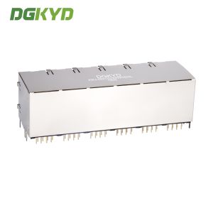 KRJ-5921S2X6WDENL 2X6 RJ45 connector 8P8C no light strip shielded network port