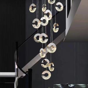 Modern Loft Chandelier Design C-type Acrylic Chandelier For Minimalist Ceiling