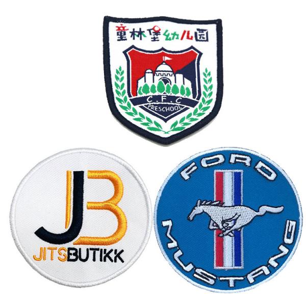 Arbitray Shape Smooth 3.5cm Velcro Logo Patches For Clothing