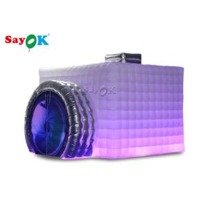 Cheap Inflatable Party Tent Oxford Cloth Inflatable Photo Booth / Camera Shaped Inflatable Cube Tent For Wedding for sale