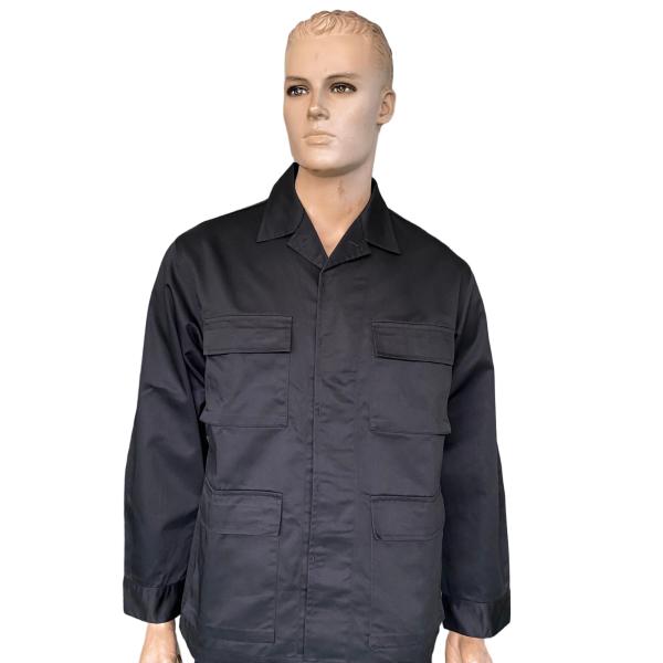 Black Ceremonial Uniform Set Casual Comfortable Top With Pants 45 Wool 55 Polyester Material