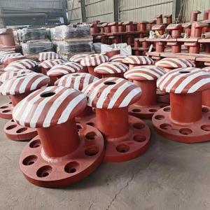 Cheap 650KN Pillar Type Cast Steel Port Bollard Boat Galvanized Mooring Protection for sale