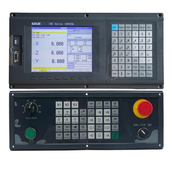 Three Axis CNC Lathe Controller Panel Surpport ATC / PLC Function , 5MHz Output