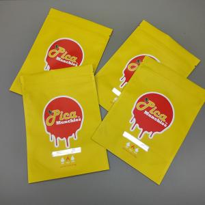 Zipper Top Plastic Stand Up Pouch Custom Mylar Bag With Window