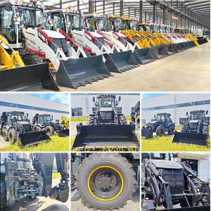 Factory Price Front End Loader 4x4 Backhoe Loader Land Leveling Small Wheel