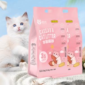Tapioca Cat Litter Excellent Water Absorption Low Dust Odorless Fast