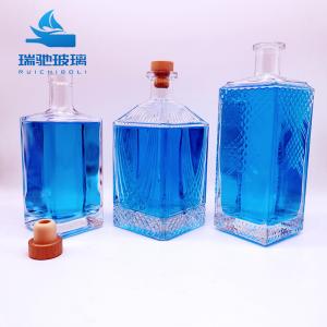 Transparent Extra Flint Whisky Bottle 700ml 750ml 1L Standard Transparent Glass