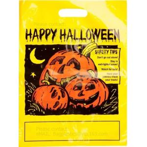 OXO biodegradable heat seal clothing shopping carrier packaging die cut handle white plastic bag with logo bagease pack