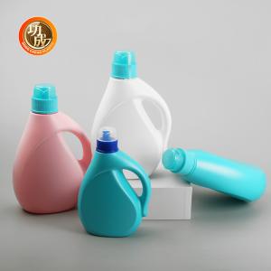 Leak proof Recyclable PE Liquid Detergent Empty Bottle With Screw Cap
