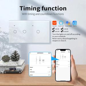 157 Type 2Gang 50-60Hz Smart WIFI Switch Wireless Home Automation Smart Home